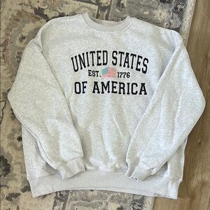 Gray United States of America Sweatshirt